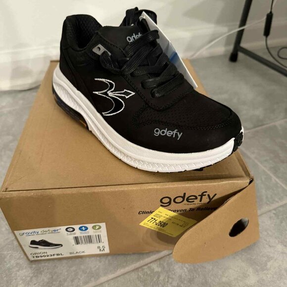 Gravity Defyer G-Defy Orion Sneakers – Women’s – Black – Size 8.5M – New in Box - Picture 1 of 4